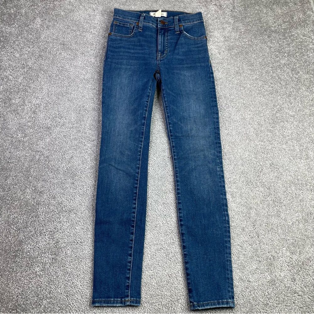 Madewell Jeans Women's 23 Blue Skinny Mid-Rise Dark Wash Denim Preppy